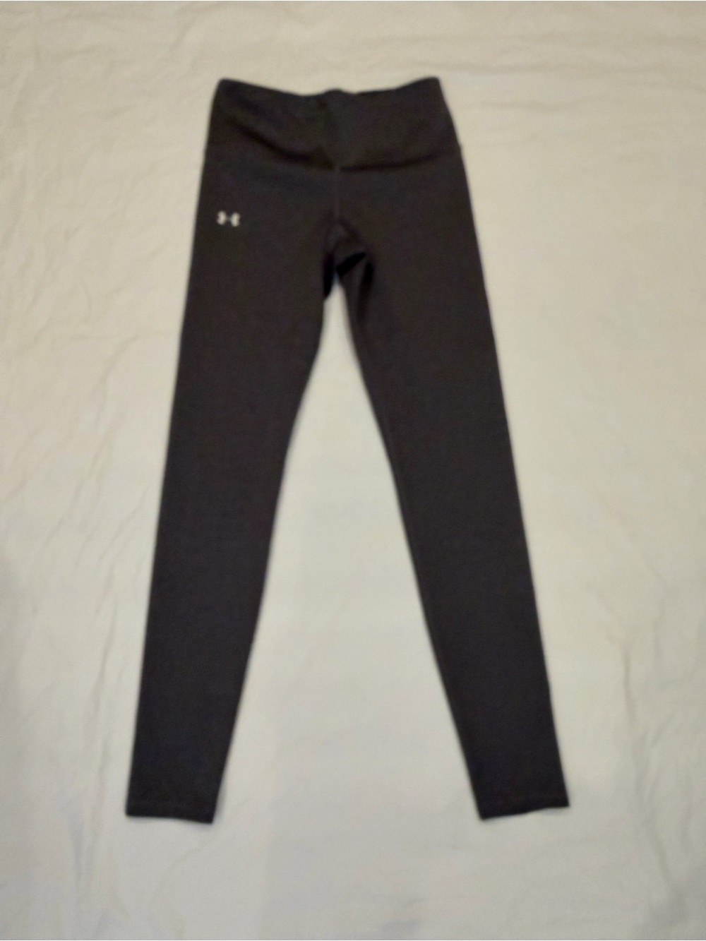 Under Armour Compression Leggings Women's Small Grey Cold Gear Phone Pocket
